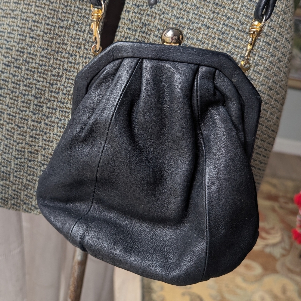 Bag, Wilson Black Leather Small Shoulder